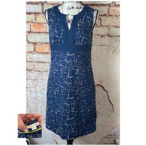 BODEN |LN| Navy Blue Printed ALine Shift Dress